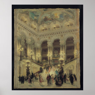 Poster A escadaria da ópera, 1877