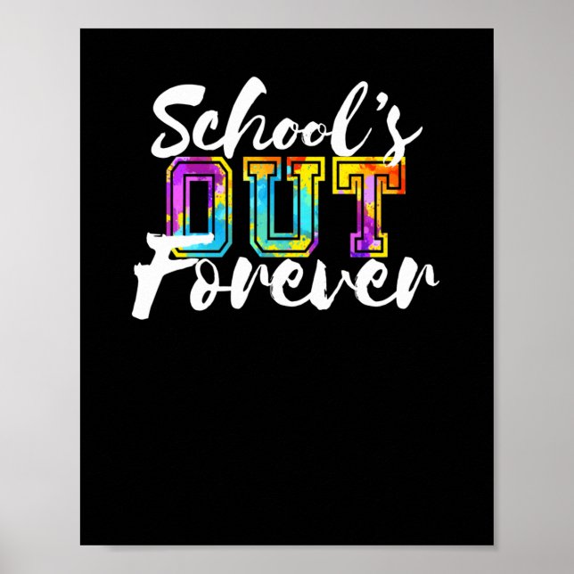 Poster A escola está sempre feliz no último dia de oferta (Frente)