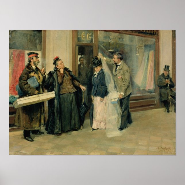 Póster A Escolha dos Presentes de Casamento, 1897-98 (Frente)