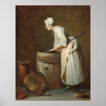 A Escullaria Maid - Jean-Siméon Chardin Fine Art