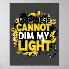 Poster A Escuridão Não Pode Diminuir Minha Luz