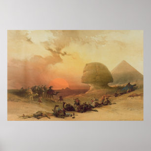 Póster A esfinge em Giza