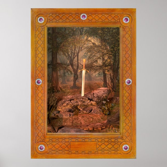 Poster A Espada na Pedra (Frente)