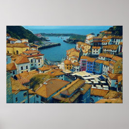 Poster A Espanha Real - Cudillero