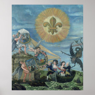 Poster A esperança da felicidade dedicada à nação