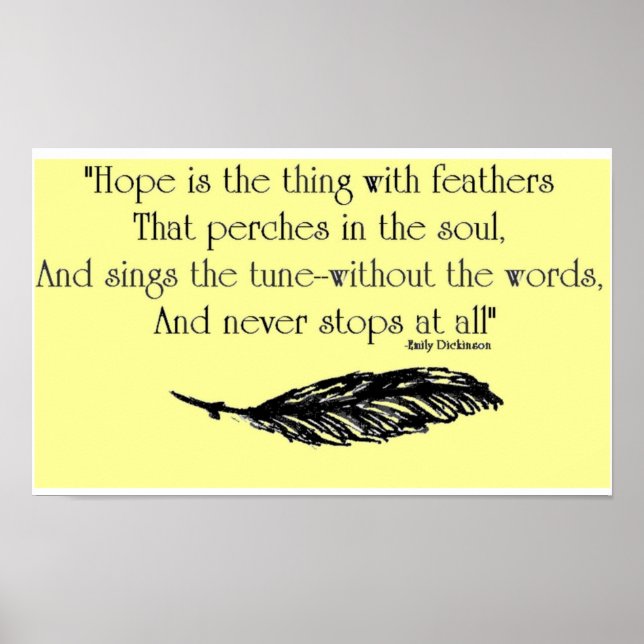 Poster a esperança é... (Frente)