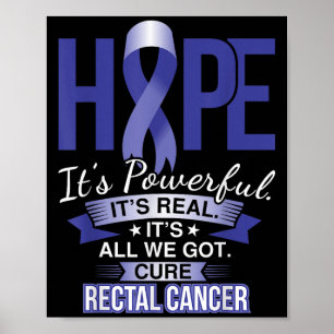 Poster A Esperança É Uma Poderosa Camisa E Cancer De Canc