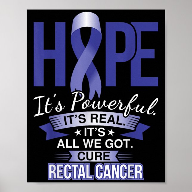 Poster A Esperança É Uma Poderosa Camisa E Cancer De Canc (Frente)