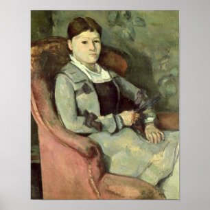 Poster A esposa do artista em uma poltrona, c.1867