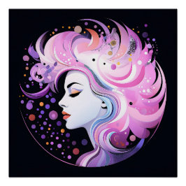 Póster "A Essência da Elegância" Beleza das Mulheres