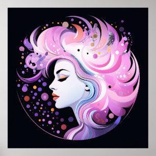 Poster "A Essência da Elegância" Beleza das Mulheres