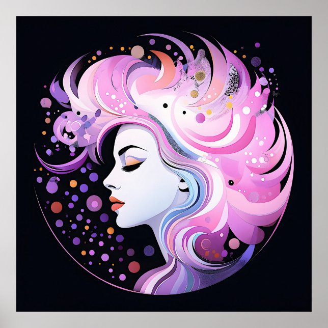 Poster "A Essência da Elegância" Beleza das Mulheres (Frente)