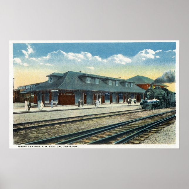 Poster A Estação Ferroviária Maine Central (Frente)