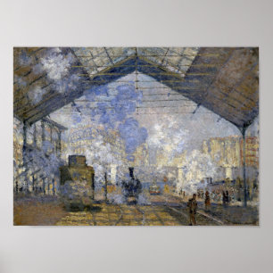 Poster A Estação Santo-Lazare, Monet