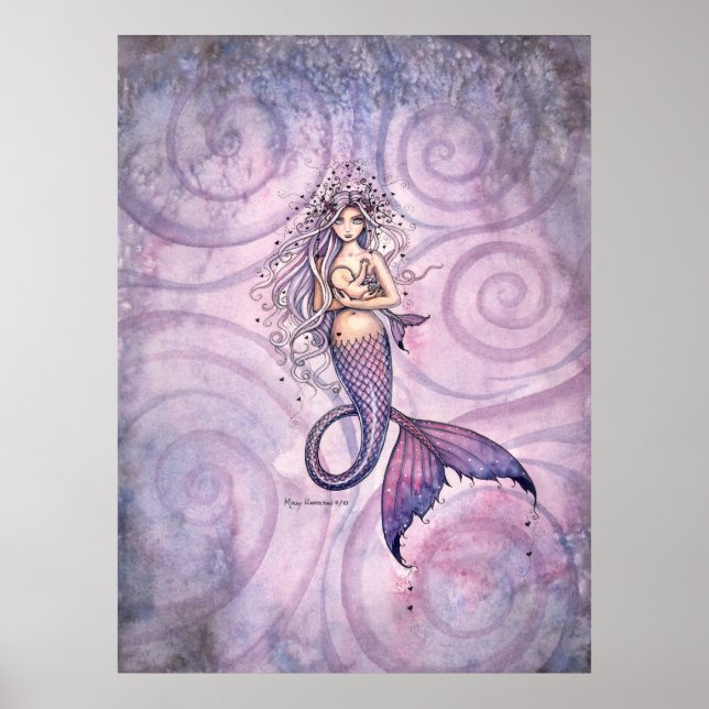 Poster A Estampa de Mãe e Bebê Sereia da Bond (Frente)