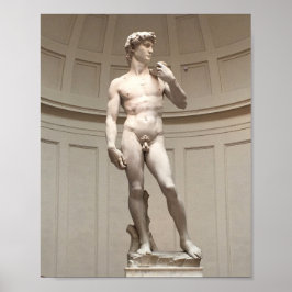 Poster A estátua David de Michelangelo