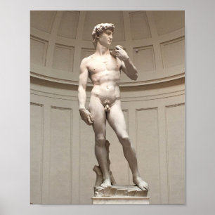 Poster A estátua David de Michelangelo