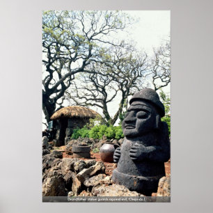 Poster A estátua de primeira geração guarda contra o m