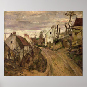 Póster A estrada da vila, Auvers, c.1872-73