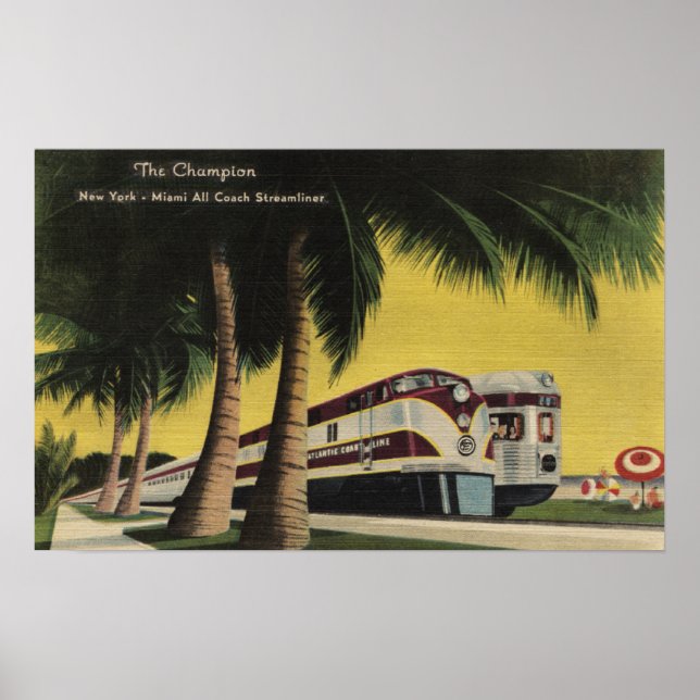 Póster A estrada de ferro Champion, para Nova Iorque (Frente)