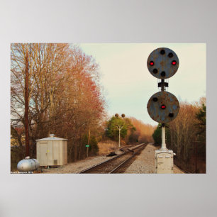 Poster A estrada de ferro velha e original de N&W