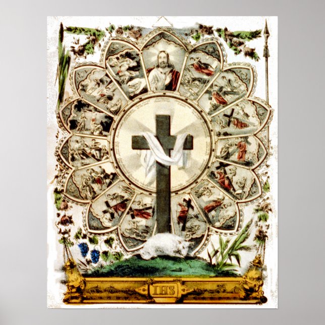 Poster A estrada para a Cruz Santa - 1856 (Frente)