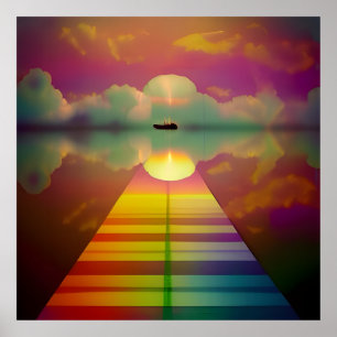 Poster A estrada para o destino desconhecido