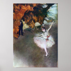 Poster A Estrela, Ballerina, Edgar Degas, 1878