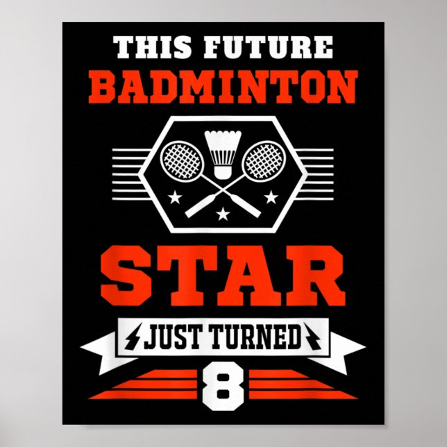 Poster A Estrela De Badminton Do Futuro Acabou De Passar  (Frente)