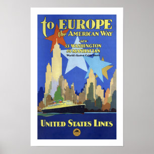 Poster A Europa a maneira americana