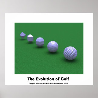 Poster A Evolução do Golfe