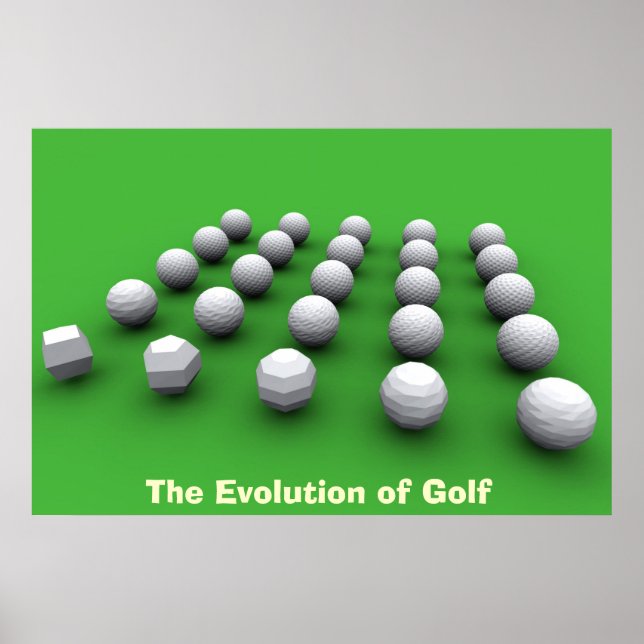 Póster A Evolução do Golfe (Frente)