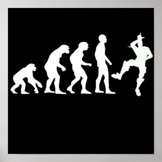 Poster A Evolução Humana Toma Essa Dança De Emote L