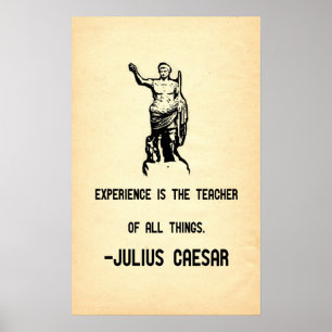 Póster A experiência das citações de Júlio César é