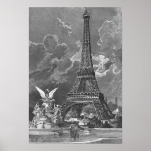 Póster A exposição do universal da torre Eiffel