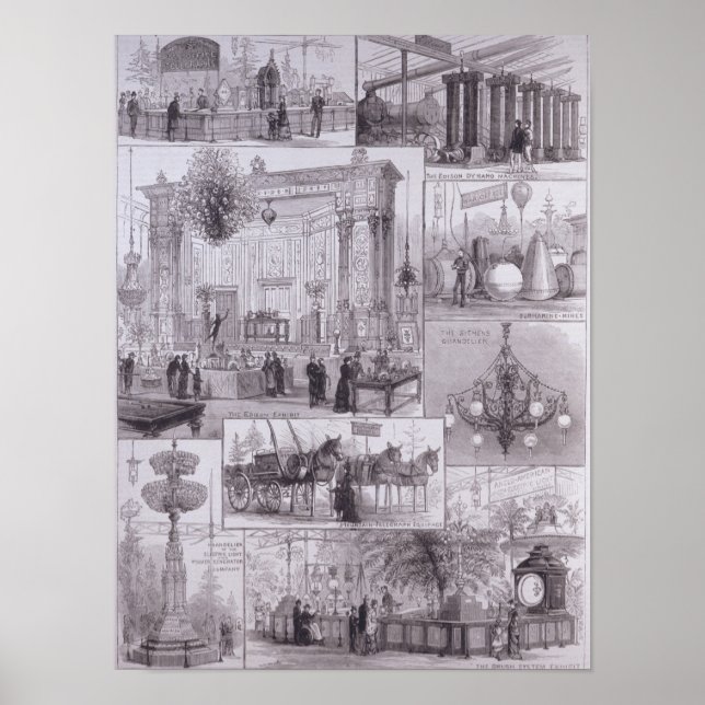 Poster A exposição elétrica internacional (Frente)