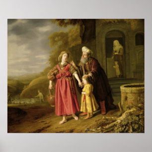 Poster A expulsão de Hagar e de Ishmael, c.1644