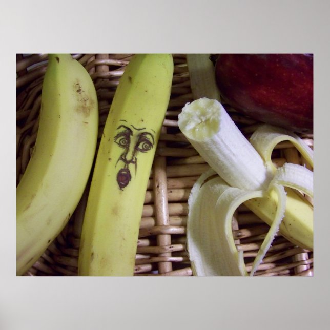 Póster a extremidade da cesta de fruta... (Frente)