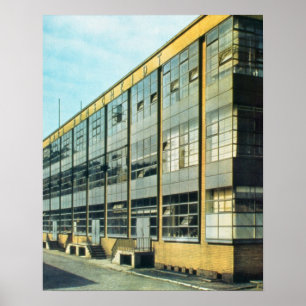 Póster A fábrica de calçados do Fagus, projetada por