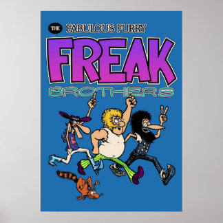 Poster A Fabulosa Máscara de Pau Freak Brothers