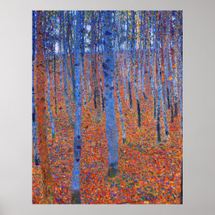 Poster A faia de Gustav Klimt I famosa pintura