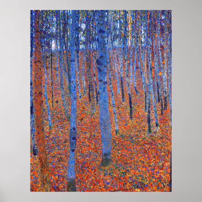 Poster A faia de Gustav Klimt I famosa pintura (Frente)