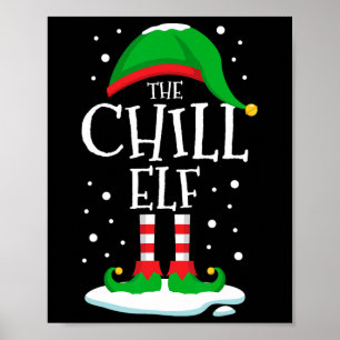 Poster A Família Chill Elf do Natal Correspondendo ao Gru