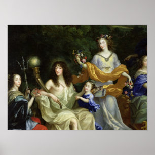 Póster A família de Louis XIV 1670