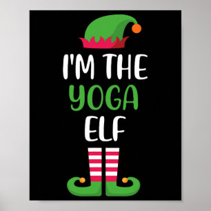 Poster A Família do Elfo de Yoga Correspondência Natal Gr