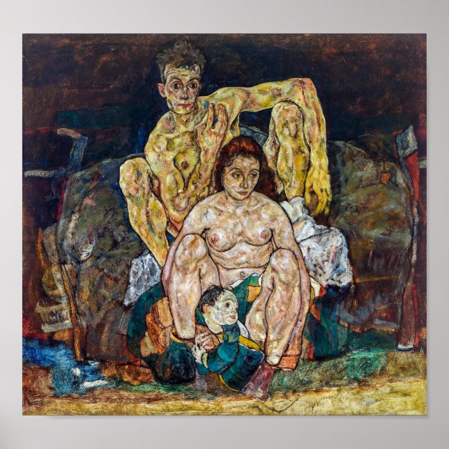 Poster A Família | Egon Schiele | (Frente)