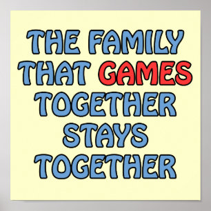 Póster A família essa jogos junto