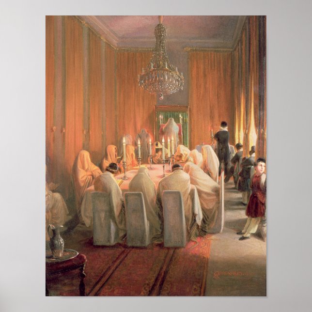 Póster A Família Rothschild na Oração (Frente)