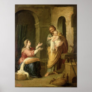 Poster A família santamente, c.1660-70