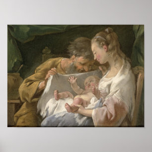 Póster A família santamente, século XVIII